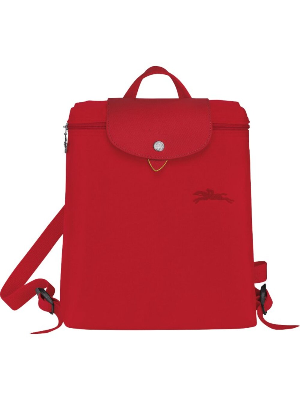 Longchamp Le Pliage Green Backpack in Tomato